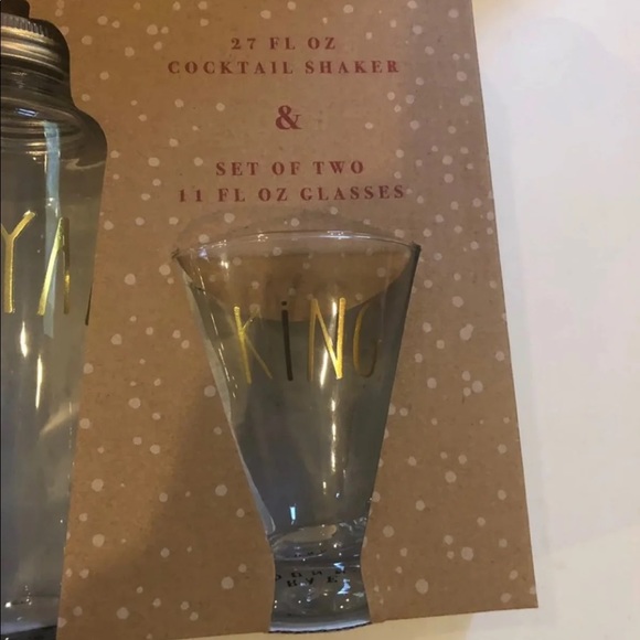 Rae Dunn Dining Rae Dunn Cocktail Shaker Set Royal King Queen